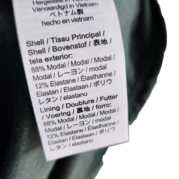 J Crew Shirt Green Large Women's FormKnit Long Sleeve Open Back Top With Bow - Picture 6 of 10